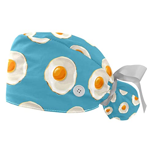 Chapeaux de travail pour hommes et femmes JDEZ, casquettes à motif d'œufs