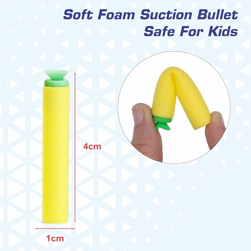 Image of Aditi Toys Hi-Arm Soft Bullet Gun Toy - Safe Plastic Gun with 10 Bullets, Effective Range of 40 Feet, Ideal for Kids Above 7 Years, BIS Approved