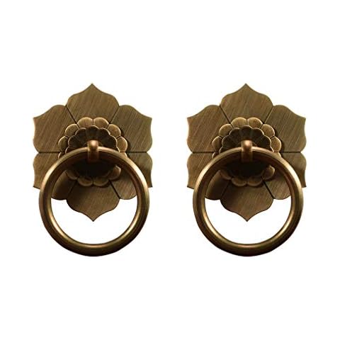 Tiazza Antique Brass Ring Pulls for Furniture Cover