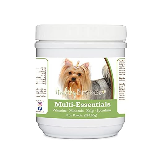 Healthy Breeds Yorkshire Terrier Multi-Essentials Powder for Dogs - an Ideal Supplement of Vitamins, Minerals & Antioxidants for Your Dog - 8 oz