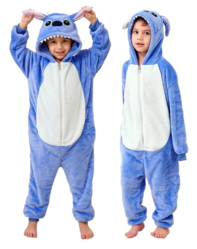 unicorns family Unisex Children Animal Pajamas Luxury Fleece with Pocket One-Piece Cosplay Costume for Kid Halloween