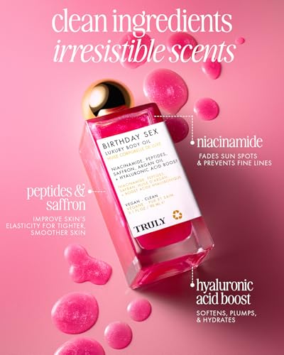 Image of Truly Beauty Luxury Body Oil | Hydrating Shimmer Oil for Glowing Skin