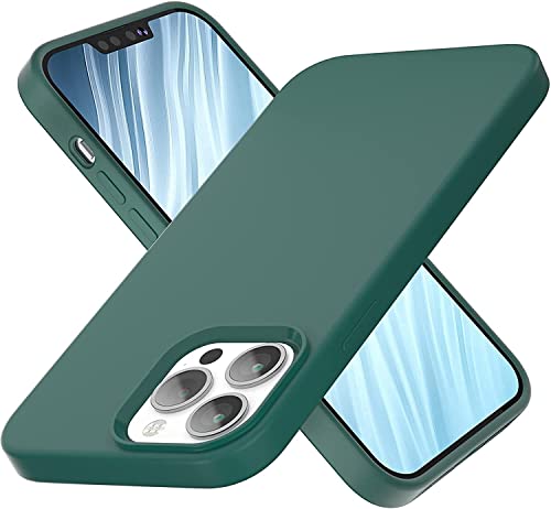 Image of MIDOS Back Cover Compatible with iPhone 14 Pro Max Case Liquid Silicone Full Protection Shock Proof Back Cover for iPhone 14 Pro Max (2022) 6.7 inch (Pine Green)