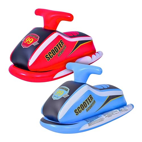 ADEPTNA Inflatable Scooter Rider Boat Swimming Pool Float Kids - Scooter Rider Boat Design