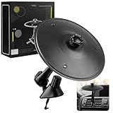 Car Cymbal Air Vent - Car Symbol Drum Air Vent,Mini Car Drum Cymbal,Black Car Crash Cymbal Fun for Every Drive,Fits Most Vehicles,Great Gift for Music Lovers and Drummers