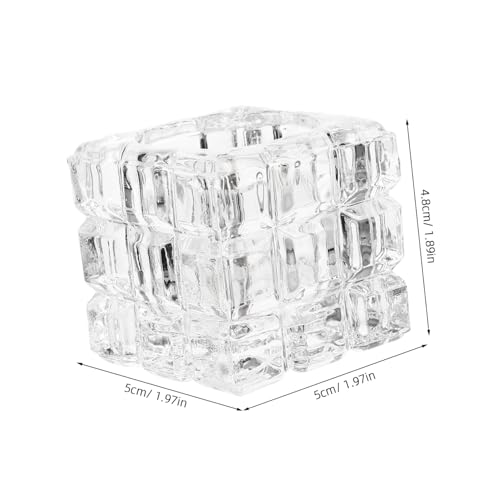 Platillo de Vidrio para Uñas Sin Tapa miniatura 2