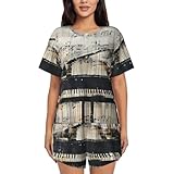 Cet ensemble de pyjama est disponible en tailles de S à 4XL pour garantir un bon ajustement pour une variété de types de corps. Il est conçu pour flatter les femmes de toutes formes et tailles. Faites-vous plaisir ou faites plaisir à un être cher pour un anniversaire, un anniversaire de mariage ou toute autre occasion