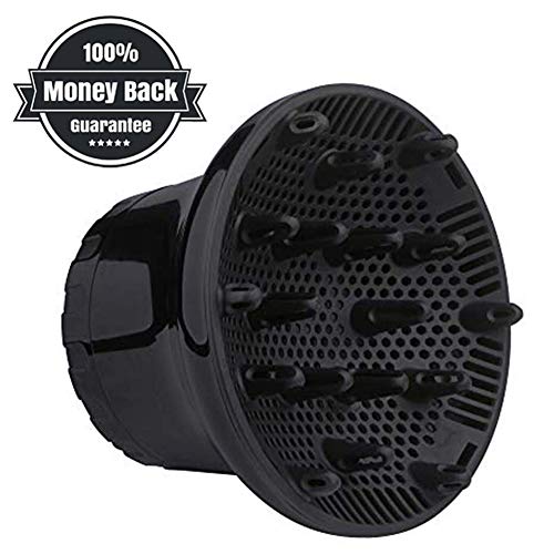 Scirocco - Diffusore universale per asciugacapelli, con attacco da 3,6 a 6,6 cm, professionale, da parrucchiere, perfetto per capelli ricci o naturalmente mossi