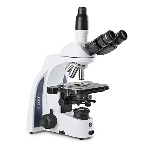 Image of iScope Trinocular Compound Microscope with Eyepieces, PLI Plan 4 /10 /S40 /S100x Oil iOS Objectives, Rackless Stage and 3W NeoLED Kohler Illumination, Globe Scientific | Euromex EIS-1153-PLI