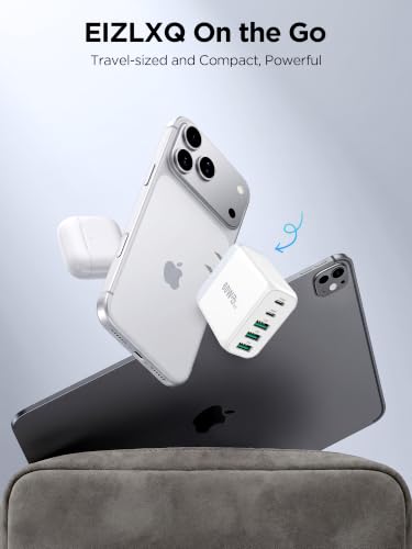 EIZLXQ 60W 5-Port Type C Charger Fast Charging Blocks - image 5
