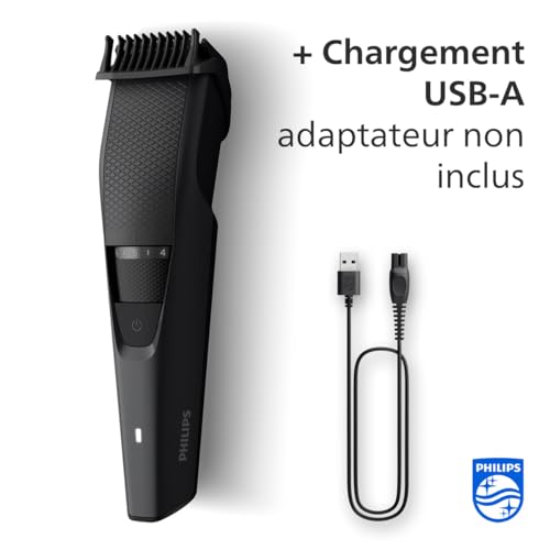 Philips Series 3000 tondeuse à barbe électrique pour hommes avec lames auto affûtées doté d'un système de guidage de coupe se recharge en 1 heure pour une autonomie de 60min modèle BT323315 - vue 5