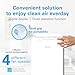 Daikin MCB50YSAU Room Air Purifier for Home, HEPA, Activated Carbon, Pre-Filter and UVC LED Light, Zero Ozone Product, CARB Certified, 10.5 x 10.5 x 19.5 in