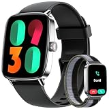 ENOMIR Smart Watch for Women, 2 Bands 100+ Sport Modes Fitness Tracker with Heart Rate/SpO2/Sleep Monitor, 3ATM Waterproof (Black)