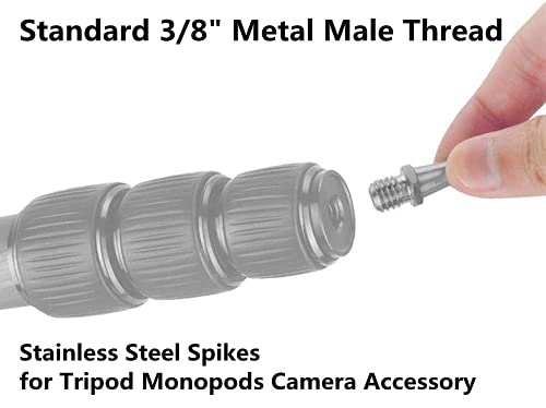 image for Acouto Spikes Stainless Steel Male 3/8