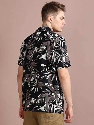 Image of StitchX Men's Half Sleeve Printed Beach Cuban Collar Shirt