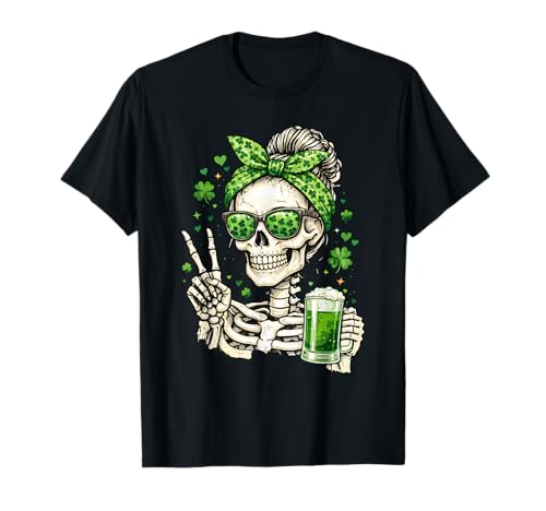 Funny Womens St Patricks Day Irish Shamrock Drinking Patty's T-Shirt