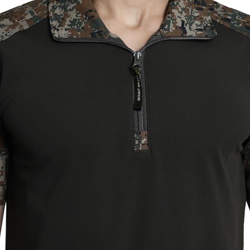Image of MOUNTMILLER Men's Short Sleeve Ripstop Tactical Polo T-Shirt | Anti-Odor | Moisture-Wicking | UV Protective| Ideal for Hiking & Trekking, Outdoor