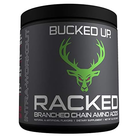 Bucked Up- BCAA RACKED™ Branch Chained Amino Acids | L-Carnitine, Acetyl L-Carnitine, GBB | Post Workout Recovery, Protein Synthesis, Lean Muscle BCAAs That You Can Feel! 30 Servings (Watermelon) Cover