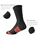 JOYNÉE 7 Pairs Men's Running Sports Week Socks Athletic Comfort Crew Socks,Black,Sock Size:10-13