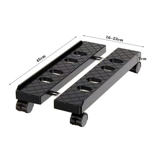 Soporte para CPU, soporte móvil para torre de PC con ruedas bloqueables, con ancho ajustable para torre Mediana miniatura 2