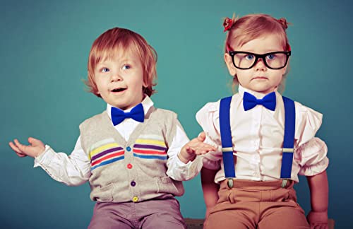Image of Bow Tie House Mens Bowties Pre-tied Shape Clip on Bowtie Solid Men Formal Wear for kids, baby boys, toddler any age bow ties