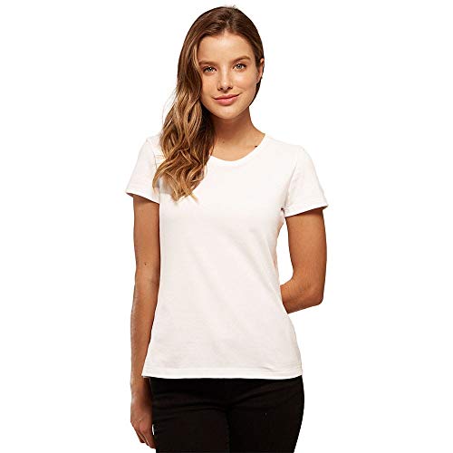 Camiseta Babylook Básica, basicamente., Feminino, Branco, M