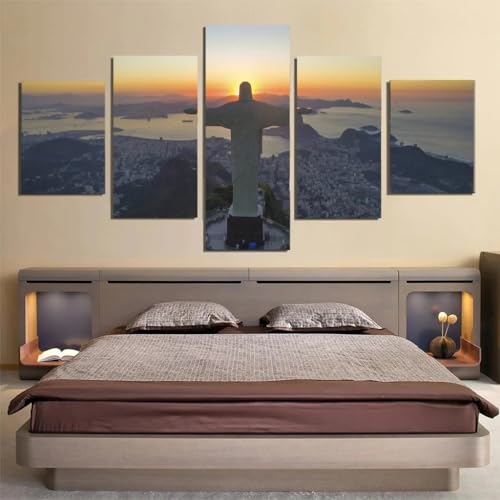 Toile Christ Rédempteur Rio : l'évasion brésilienne au cœur de votre salon et chambre