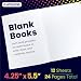 Hygloss Blank Books - Bulk 10 Pack – 4.25" x 5.5" A6 White Paperback Blank Books for Kids to Write Stories, Doodle, Arts & Crafts – Plain Drawing Sketchbook, Unlined Journal, Notebook Without Lines