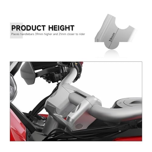 Elevador de manillar motocicleta abrazadera de elevación para Multistrada V4 7