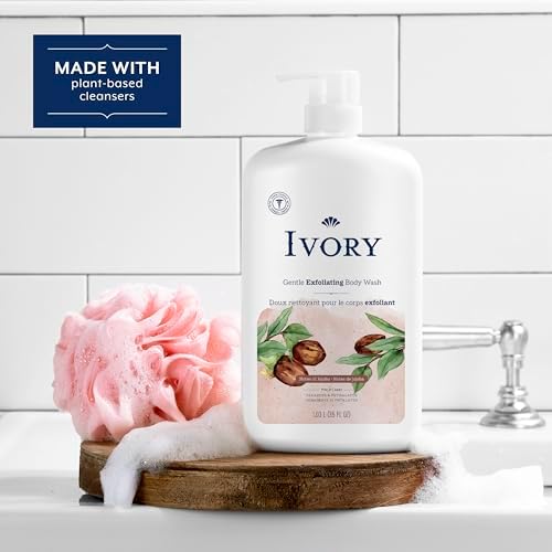Ivory Gentle Exfoliating Body Wash, Notes of Jojoba Scent, 1.03 L - 5