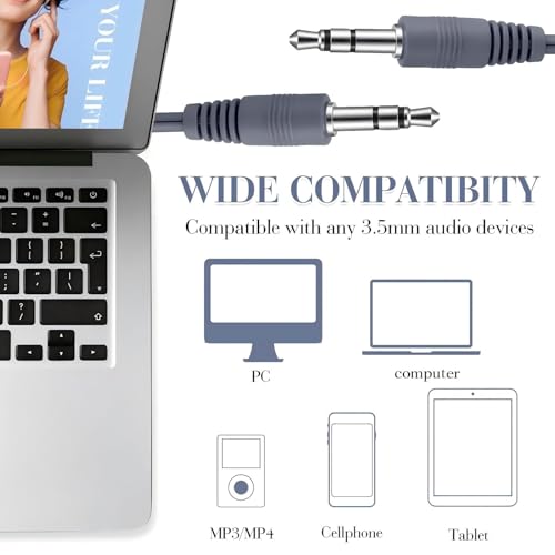 Image of Kanayu 100 Pack Earbuds Bulk for Classroom School 3.5mm Wired,Grey