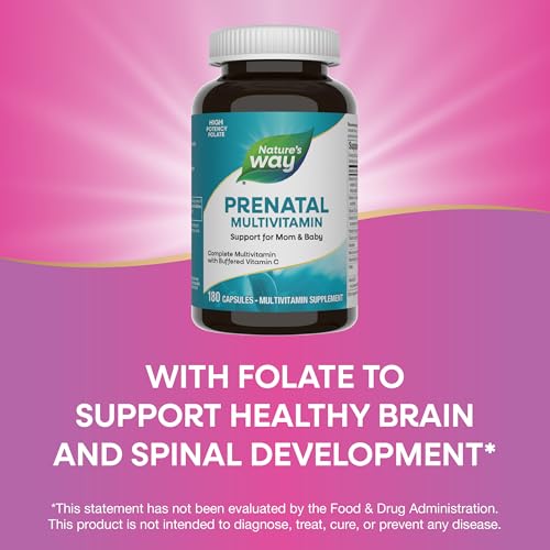 Nature's Way Prenatal Multivitamin, 23 Vitamins & Minerals, 180 ct - image 4