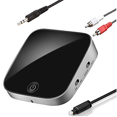 Bluetooth Transmitter and Receiver, GaoMee 2-in-1 Aux Wireless 3.5mm Adapter Wireless Audio Adapterfor TV Audio Portable Wireless Receiver for Car/Home Stereo System (Black3) Bluetooth Transmitter and Receiver, GaoMee 2-in-1 Aux Wireless 3.5mm Adapter Wireless Audio Adapterfor TV Audio Portable Wireless Receiver for Car/Home Stereo System (Black3)