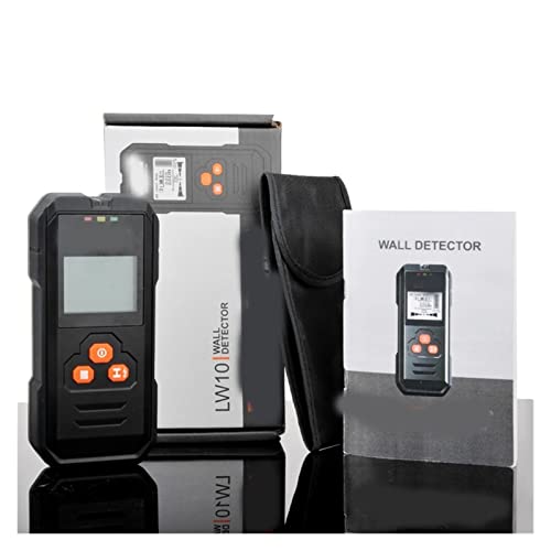 Metaaldetector Metaaldetector Backlit Zwart Airco Houtdetector Kabel Draad Diepte Tracker Wall Scanner LCD HD Weergave zoemer Voor volwassen kind (Color : Black, Size : With Battery) - Image 6