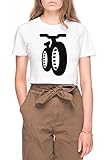 Perfekte Qualität Fatbike Damen Bauchfreies Crop T-Shirt Tee Weiß Women\'s White Crop T-Shirt