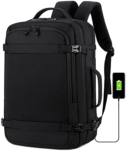Sac à dos Oxford multifonction noir taille M grand volume étanche équipé port USB