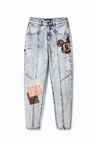 Desigual Women's Pant_Patch M, 5053 Denim Medium Wash3