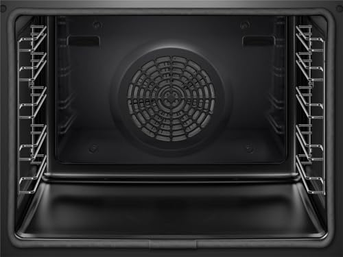 Bosch HBG675BB1 Serie 8 Einbau-Backofen, 60 x 60 cm, Made in Germany, Pyrolyse Selbstreinigung, AutoPilot 10 Automatikprogramme, 4D Heißluft Backen auf 4 Ebenen, TFT-Touchdisplay, Schnellaufheizung