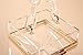 Cute Clear Acrylic Plastic Neon Hard Frame Party Clutch Purse with Gold Chain Strap (Transparent)