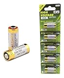 Cartela Kit 05 Pilha Alcalina 23a 12v Alarme Controle