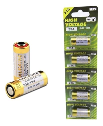 Cartela Kit 05 Pilha Alcalina 23a 12v Alarme Controle