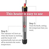 HITOP HP-608 Submersible Aquarium Heater 25W 50W With Thermometer and Extra Sucker Cup - Image 4