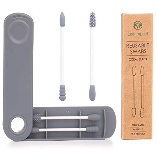 Preisvergleich Produktbild 1 Packung Wattestäbchen Wiederverwendbar / Umweltfreundliche & Zero Waste Kosmetik-Produkte / Klein & Optimal auf Reisen / Makeup-Entferner & Nachbesser-Tool / Q-Tips Ohrenstäbchen Wiederverwendbar