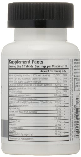 Menscience Androceuticals Advanced Antioxidants Daily Supplement, 60 Tablets #TOP1