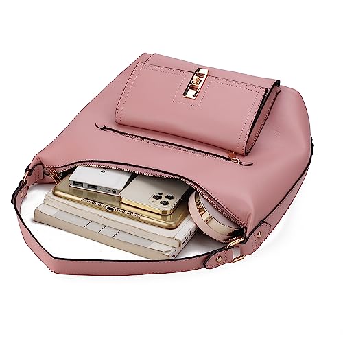 Bolso de hombro y cartera de cuero vegano para mujer miniatura 6