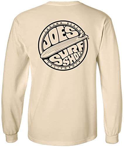 JOES SURF SHOP Men's Fins Up Logo Long Sleeve T-Shirts