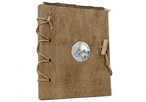 Life Arts Handmade Nickel Bark Journal, A6+ (12X17Cm) Wolf #TOP1