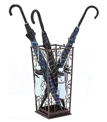 Porte-parapluie d'intérieur design en métal pour cannes et bâtons haut de gamme