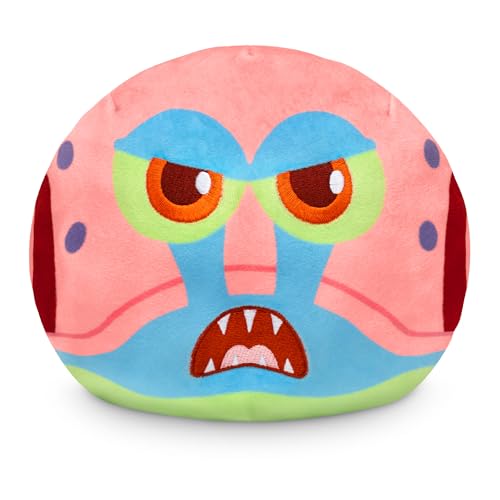Image of TeeTurtle Reversible Spongebob Squarepants Gary 4-Inch Two-Sided Flip Plush Toy with Embroidered Details - Cute Mini Collectible Plush for Kids, Teens, and Adults