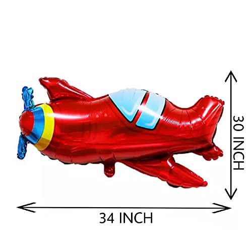 Image of Party Decorz Vintage Airplane Vehicles /Transportation Foil Balloon For Children Birthday Party Decoration